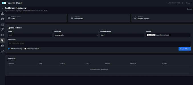 GUARD-1 cloud updates